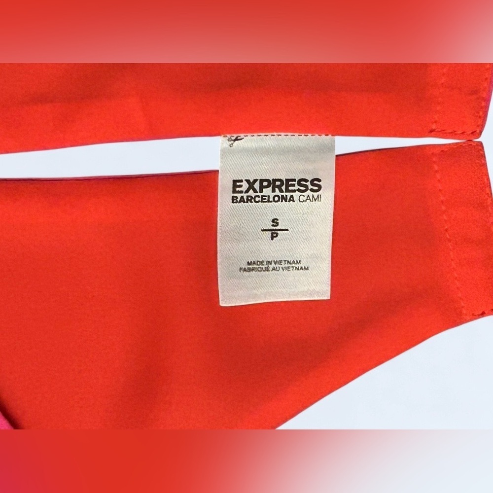 Express Barcelona Reversible Cami - Hot Pink/Coral, Size Small - Picture 4 of 4